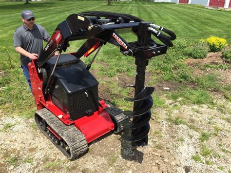 drilling holes with skid steer|auger for skid steer.